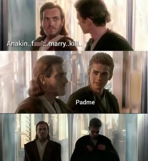 This meme is a play on a famous line from the Star Wars movie "The Empire Strikes Back" where Darth Vader says "No, I am your father." The meme replaces the original line with a more mundane and awkward statement, "I am your toaster."